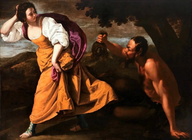 Corisca ve Satürn - Artemisia Gentileschi