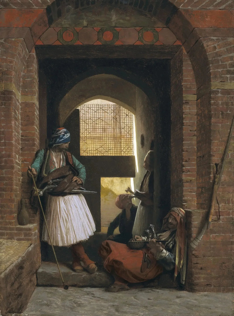 Kahire'deki dolandırıcıların karakolu - Jean-Léon Gérôme
