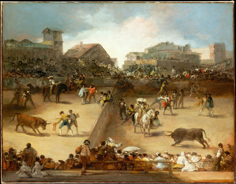 Bölünmüş arenada boğa güreşi - Francisco de Goya