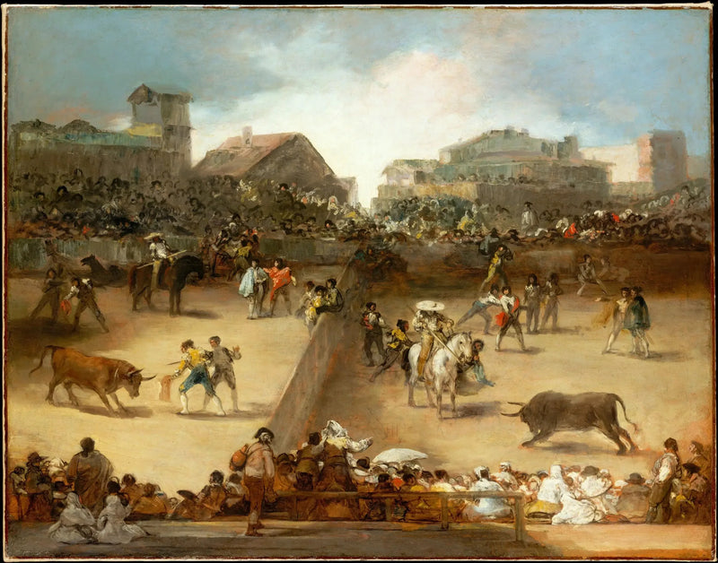 Bölünmüş arenada boğa güreşi - Francisco de Goya