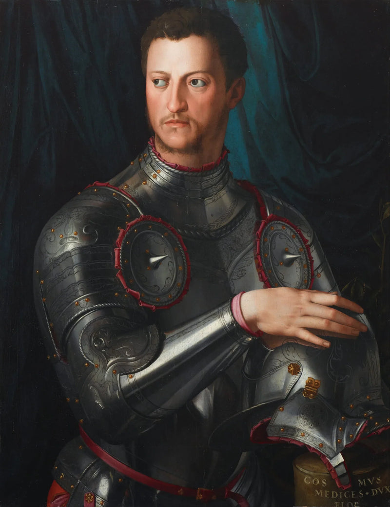Toskana Kralı Cosme I zırh içinde - Bronzino
