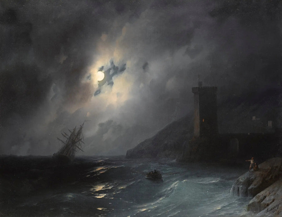 Ay Işığında Kıyı - Ivan Aïvazovski