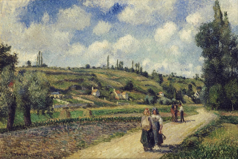 Valhermeil Yamaçları, Auvers-sur-Oise - Camille Pissarro