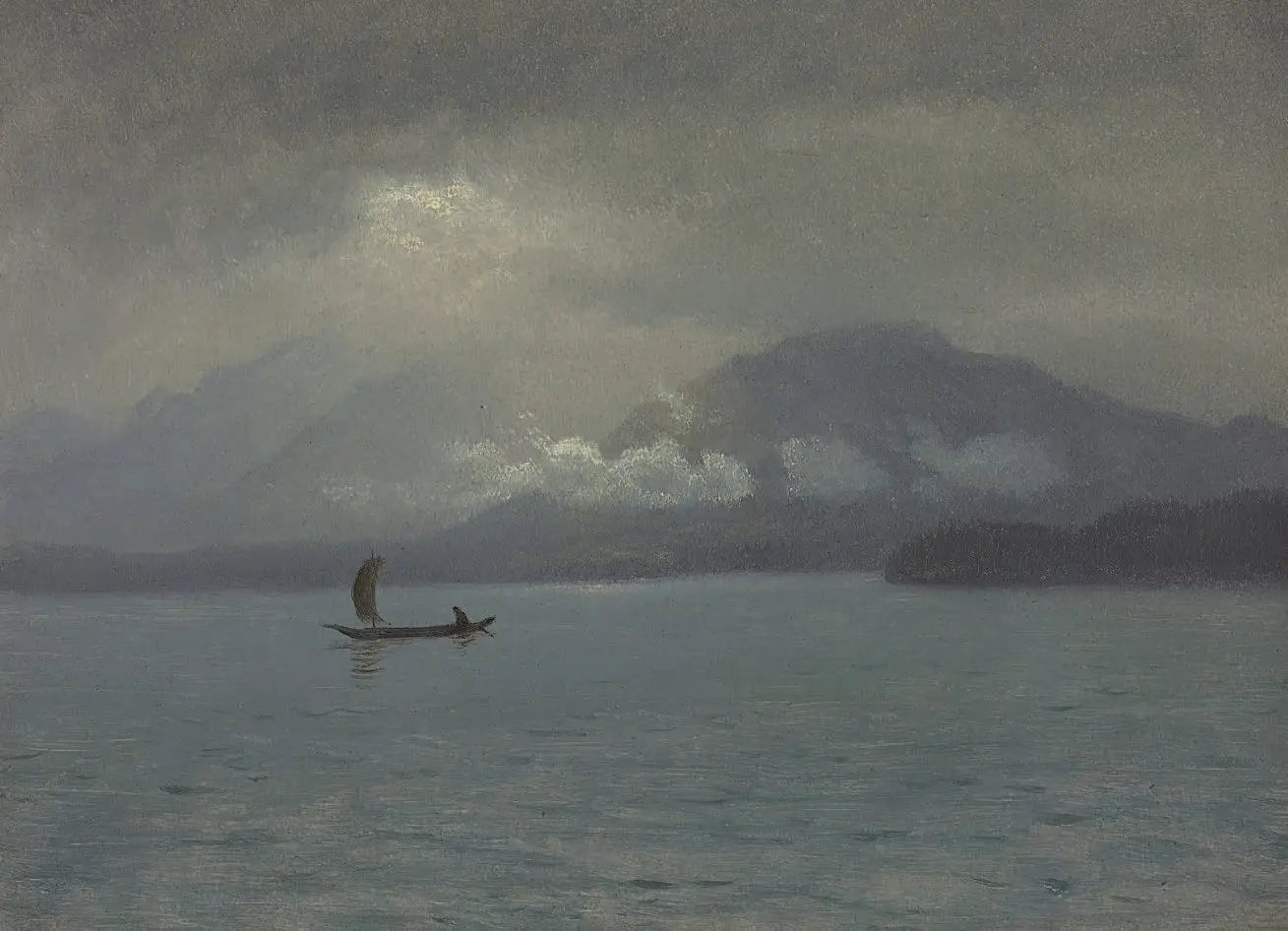 Côte Nord-Ouest - Albert Bierstadt image 1 copie de tableau peinte à la main