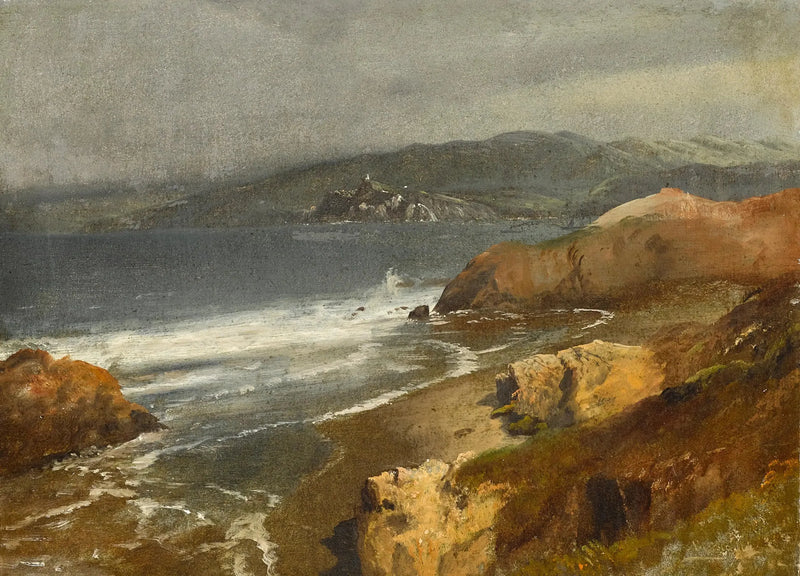 Pasifik Kıyısı, Kaliforniya veya Point Bonita Feneri'ne Bakış - Albert Bierstadt