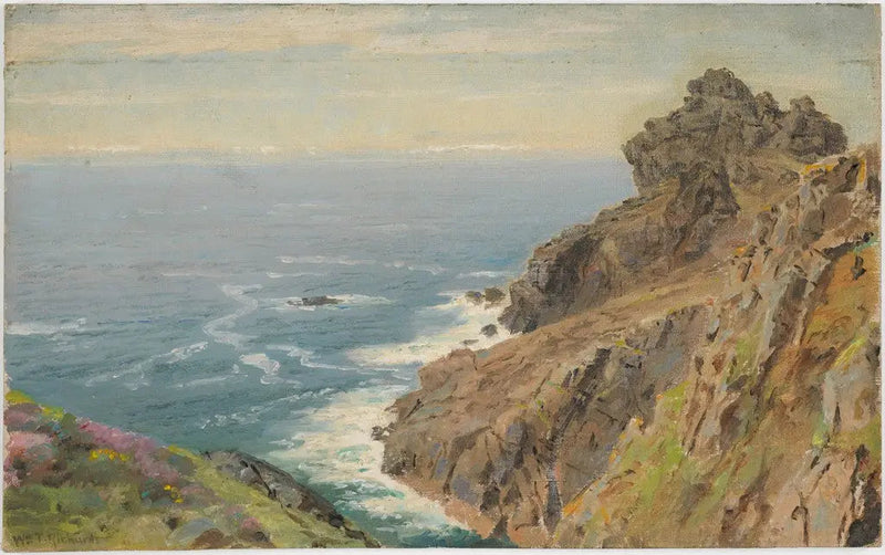 Boscastle yakınlarındaki kıyı, Cornwall - William Trost Richards