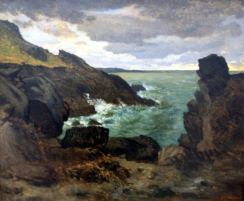 Gréville'deki Kayalık Kıyı - Jean-François Millet