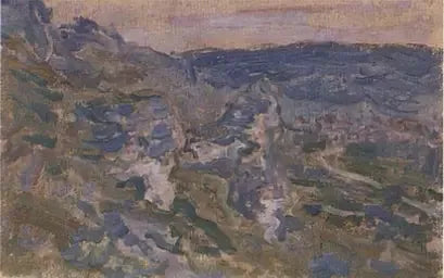 Vétheuil W669 yakınındaki Les Coteaux - Claude Monet