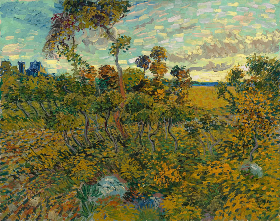 Montmajour'da gün batımı - Vincent van Gogh