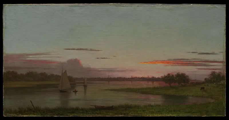 Gün batımı, Black Rock, Connecticut - Martin Johnson Heade