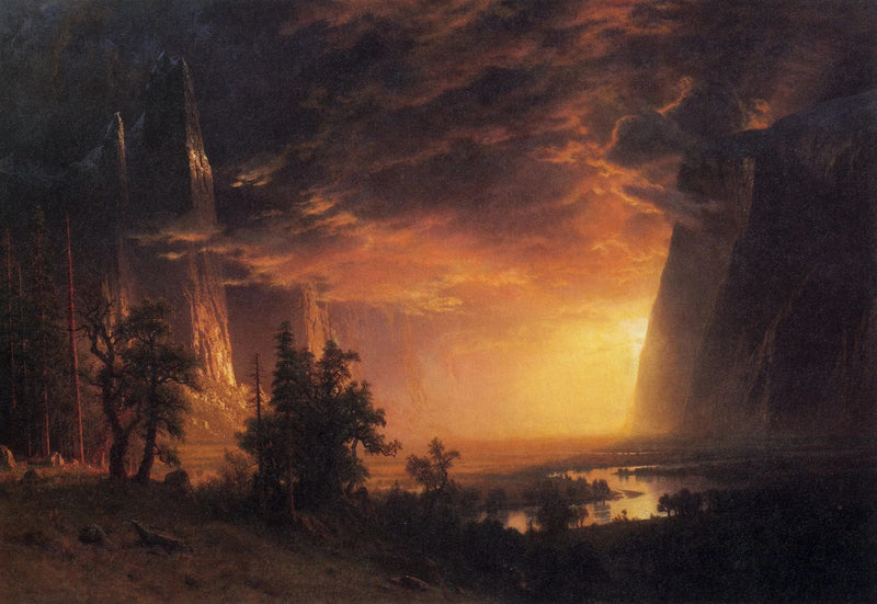 Yosemite Vadisi'nde Gün Batımı - Albert Bierstadt