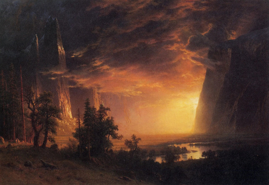 Yosemite Vadisi'nde Gün Batımı - Albert Bierstadt