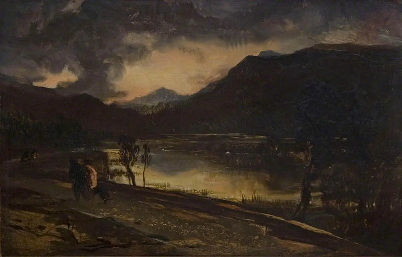 İskoçya'da Gün Batımı - Edwin Henry Landseer