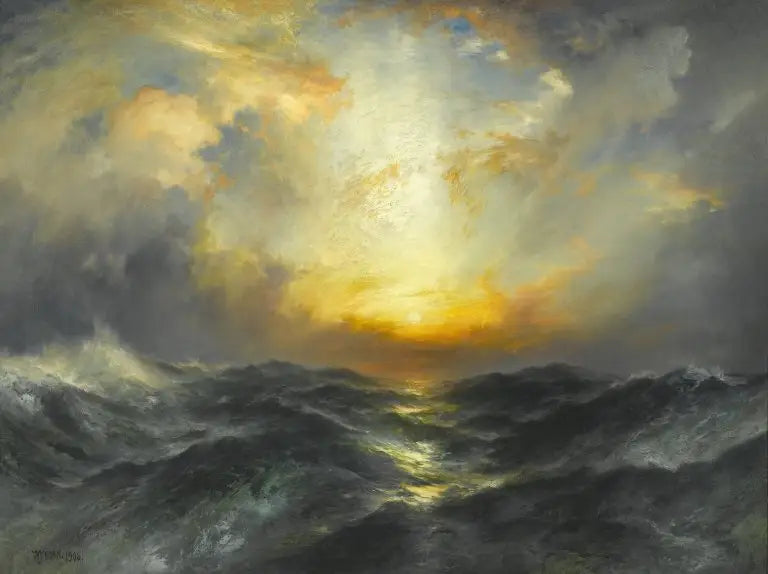 Coucher de soleil en mer - Thomas Moran - Alpha Reproduction