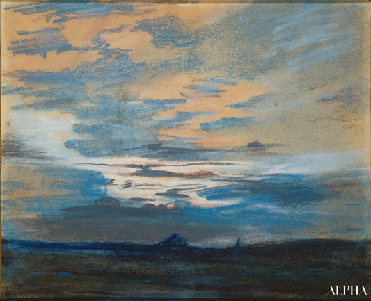 Coucher de soleil - Eugène Delacroix - Reproductions de tableaux et peintures haut de gamme