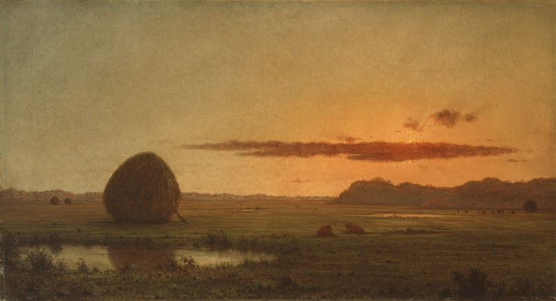 Gün batımı, Newburyport Meadows - Martin Johnson Heade