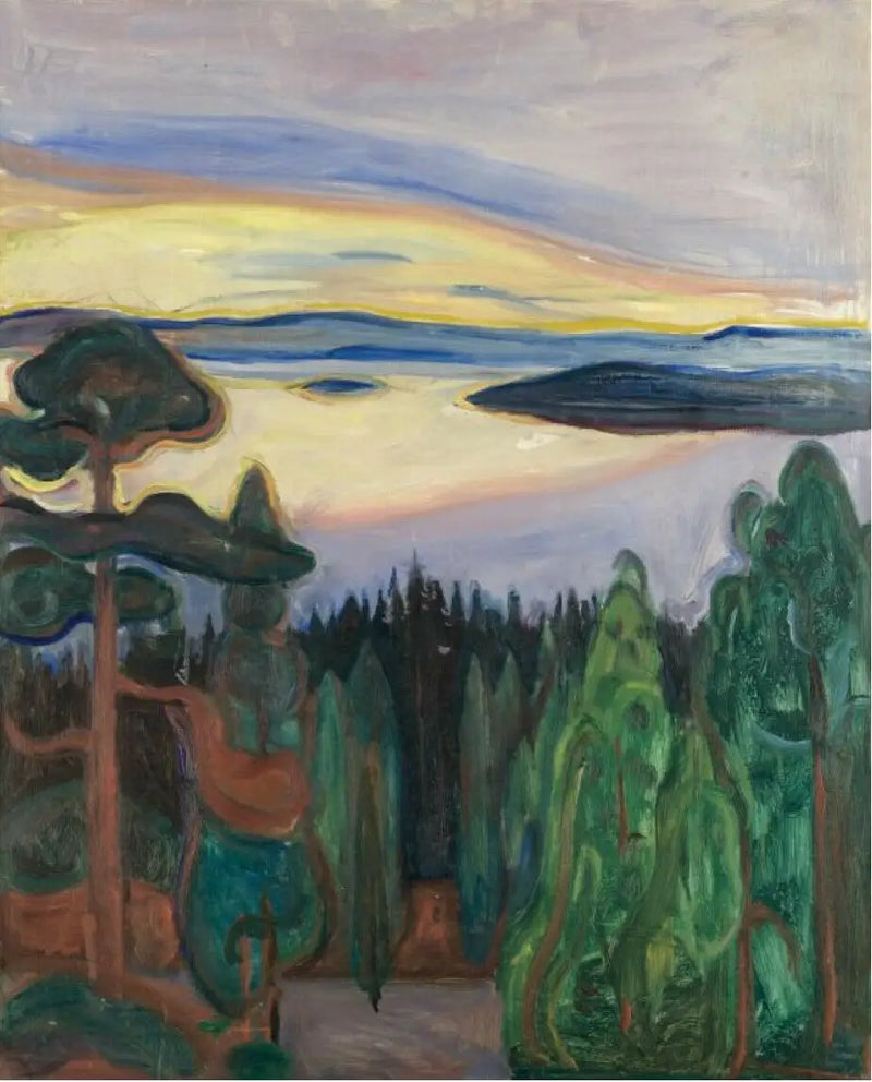 Gün batımı, Nordstrand - Edvard Munch