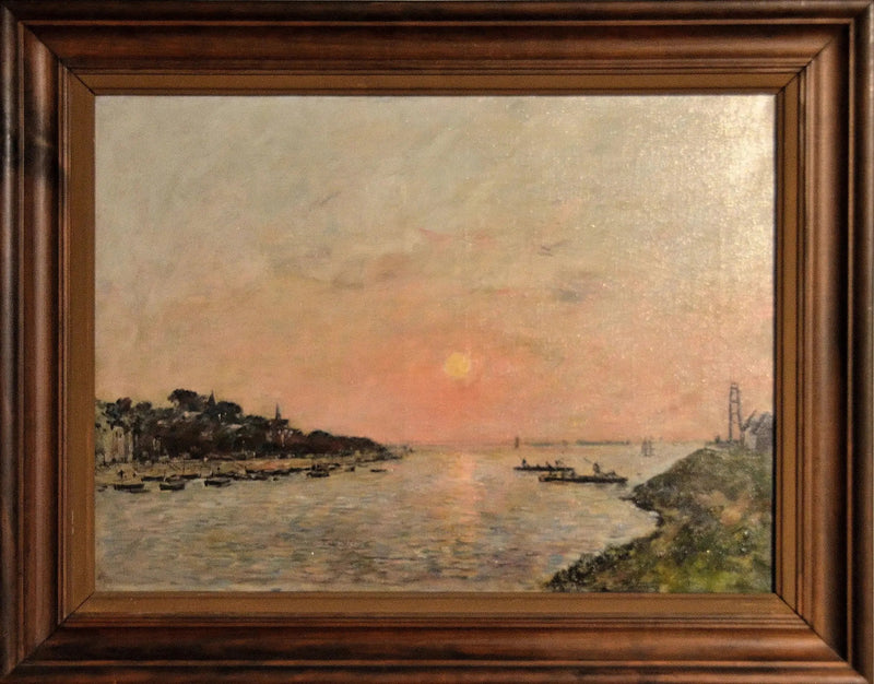 Gün batımı, Saint-Valéry-sur-Somme - Eugène Boudin