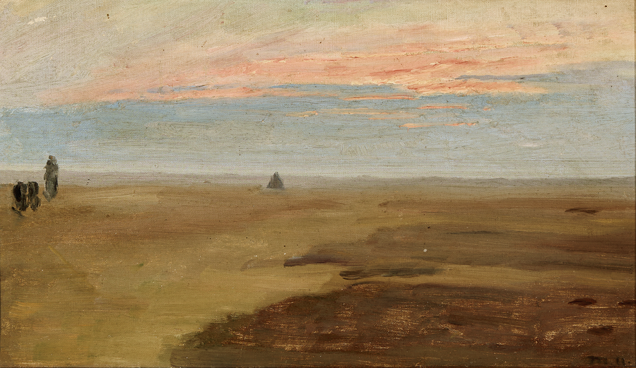 Manzara Gün Batımı ve Kırsal Alan - Michael Peter Ancher