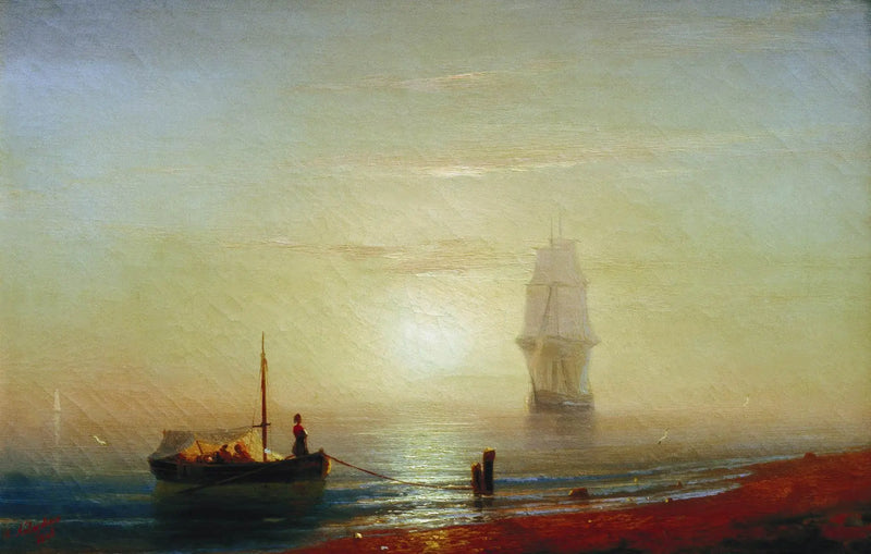 Güneş Batımı Denizde - Ivan Aïvazovski