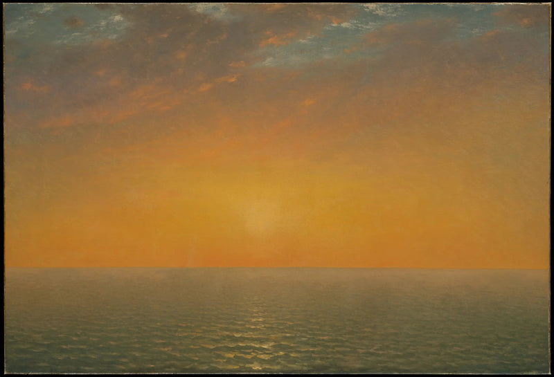 Güneş Batımı Denizde - John Frederick Kensett