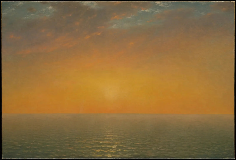 Güneş Batımı Denizde - John Frederick Kensett