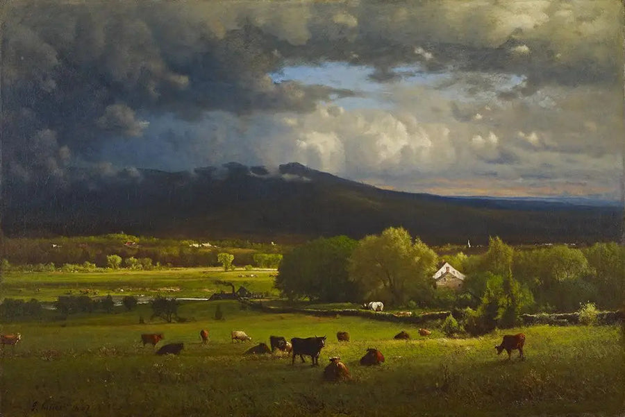 Gün Batımı Nehri Üzerinde - George Inness