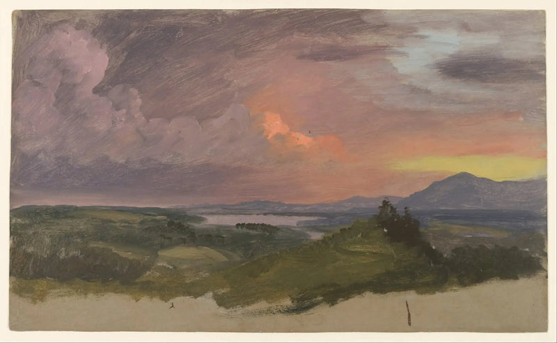 Hudson Vadisi'nde Gün Batımı - Frederic Edwin Church