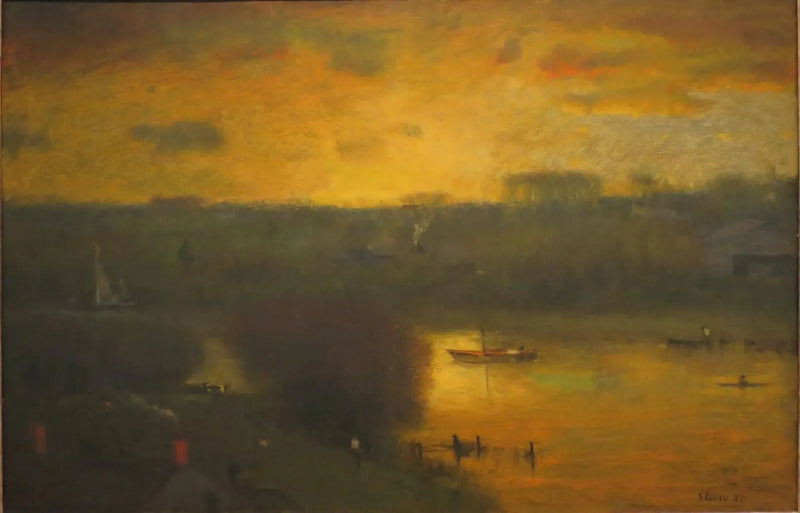 Passaic'ta Gün Batımı - George Inness