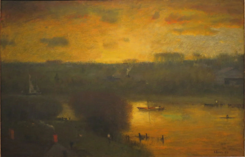 Passaic'ta Gün Batımı - George Inness
