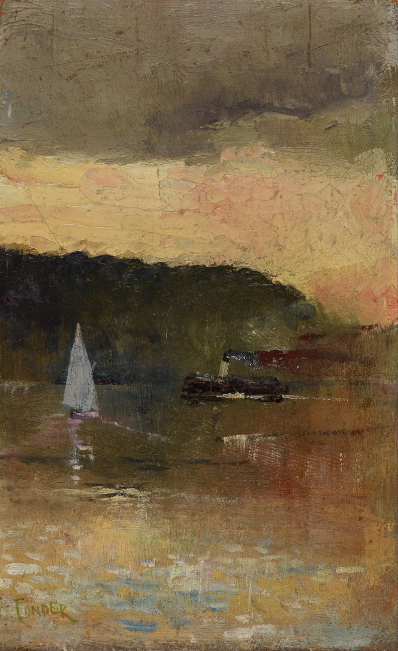 Sydney Limanı Gün Batımı - Charles Conder