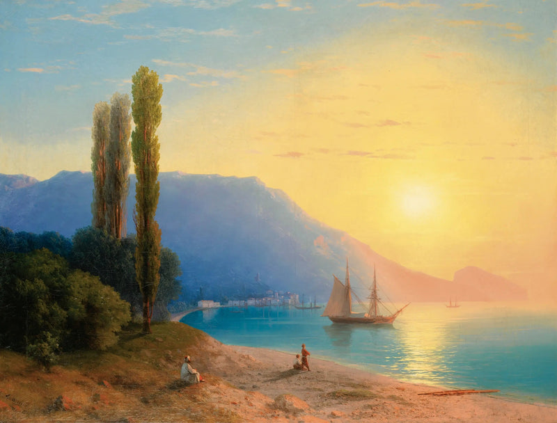 Yalta'da Gün Batımı - Ivan Aïvazovski