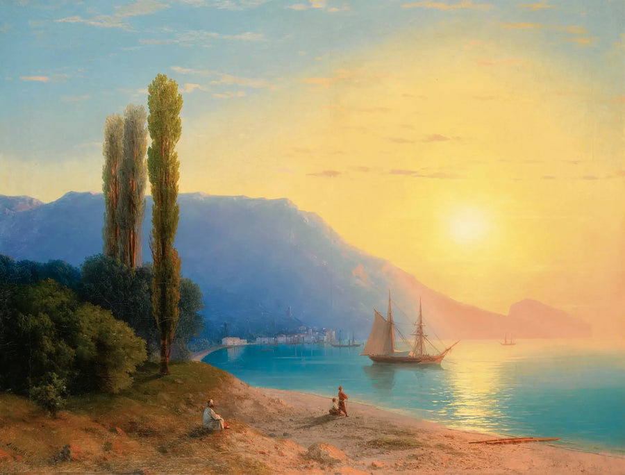 Yalta'da Gün Batımı - Ivan Aïvazovski