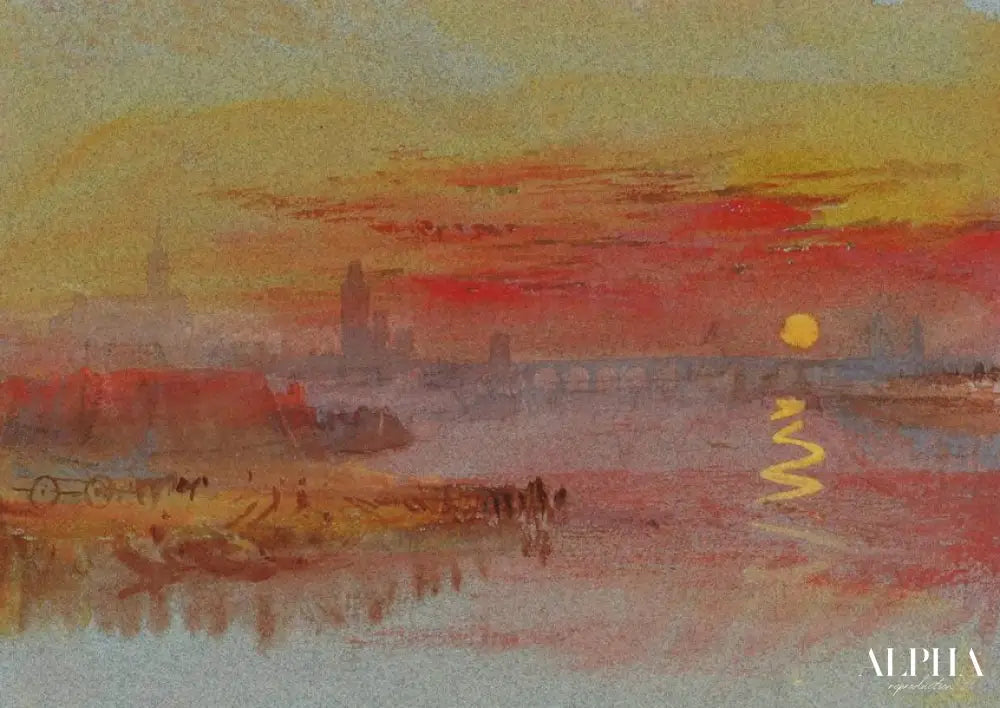 Coucher de soleil - William Turner - Reproductions de tableaux et peintures haut de gamme