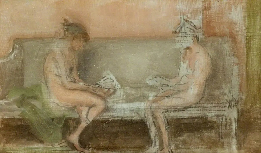 Ten rengi ve gümüş: kart oyuncuları - James Abbott McNeill Whistler