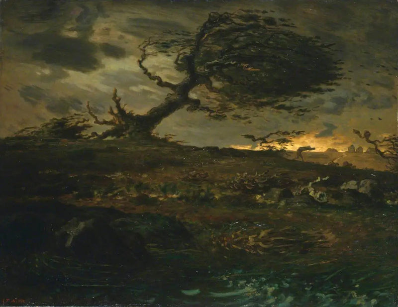 Rüzgar Darbesi - Jean-François Millet