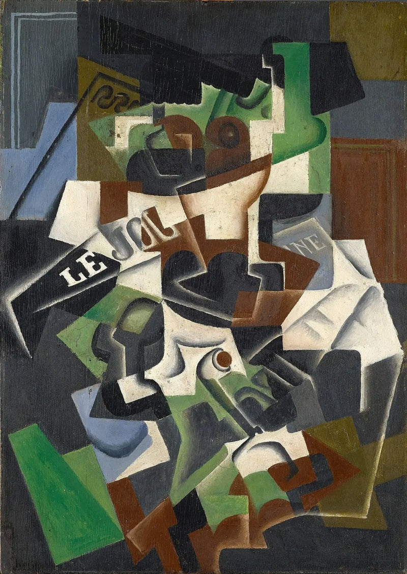 Meyve Kesimi, Pipo ve Gazete - Juan Gris