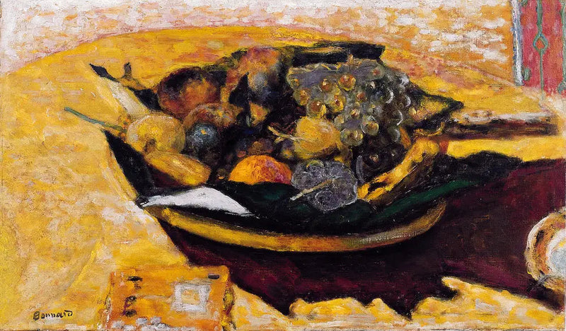 Bir masada meyve sepeti - Pierre Bonnard