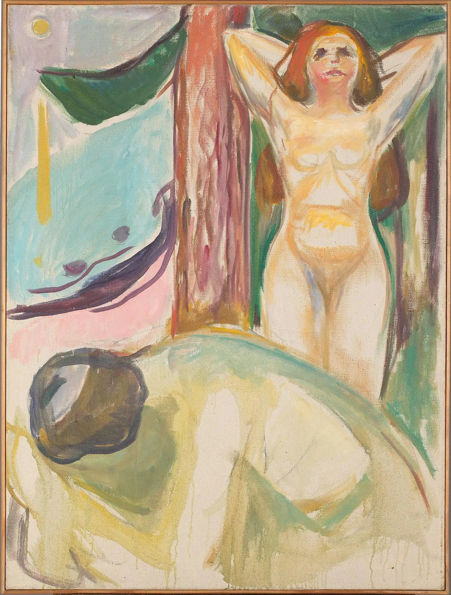 Plajda çıplak çift - Edvard Munch