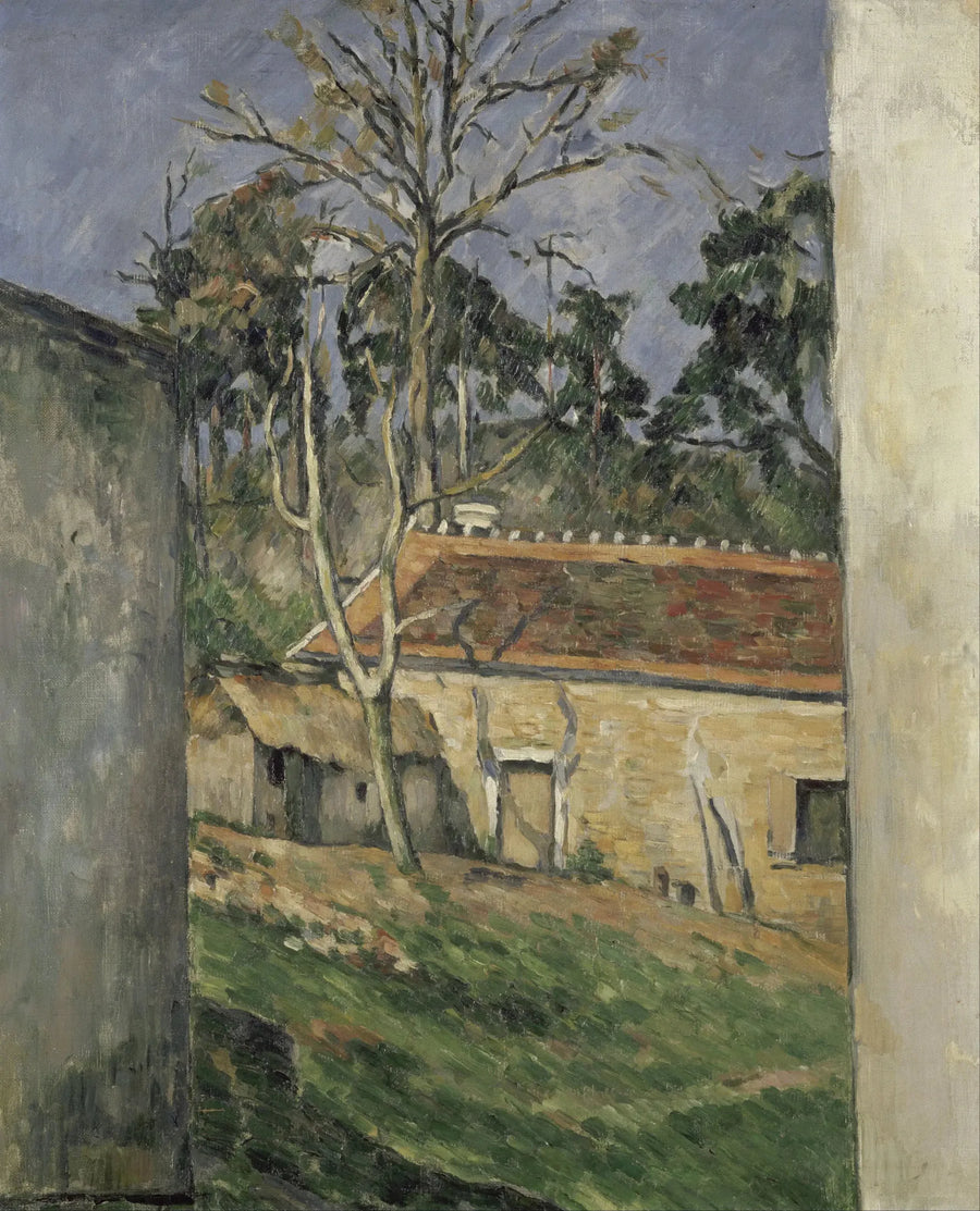 Auvers'de Çiftlik Avlusu - Paul Cézanne