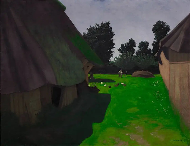 Çiftlik Avlusu - Félix Vallotton