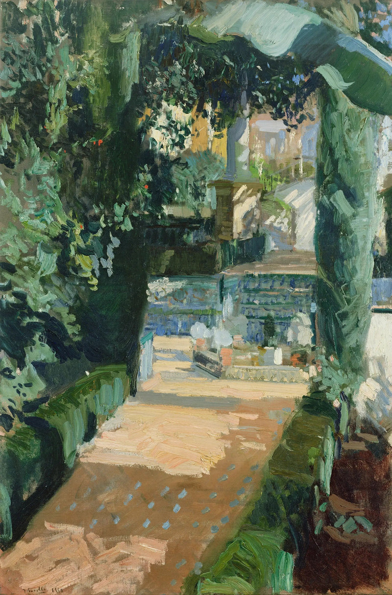Danslar Avlusu, Alcázar, Sevilla - Joaquín Sorolla