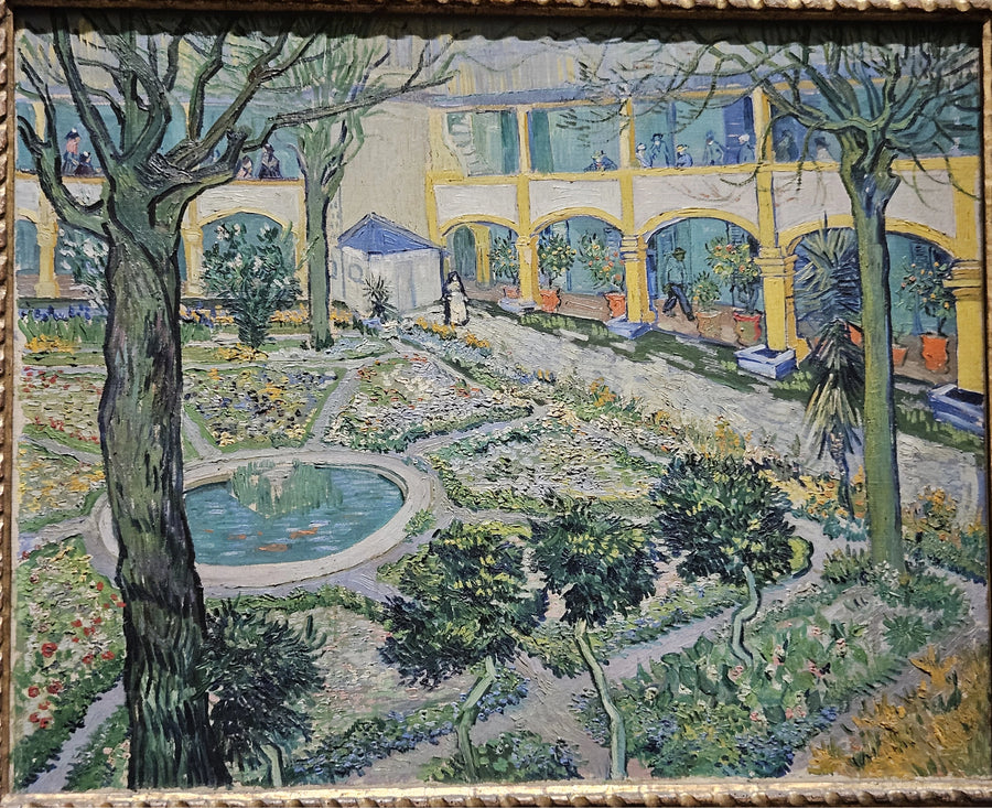 Arles Hastanesi Avlusu - Vincent van Gogh