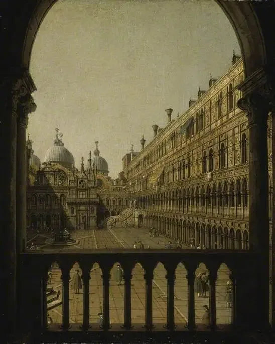 Doge Sarayı İç Avlusu, Venedik - Canaletto