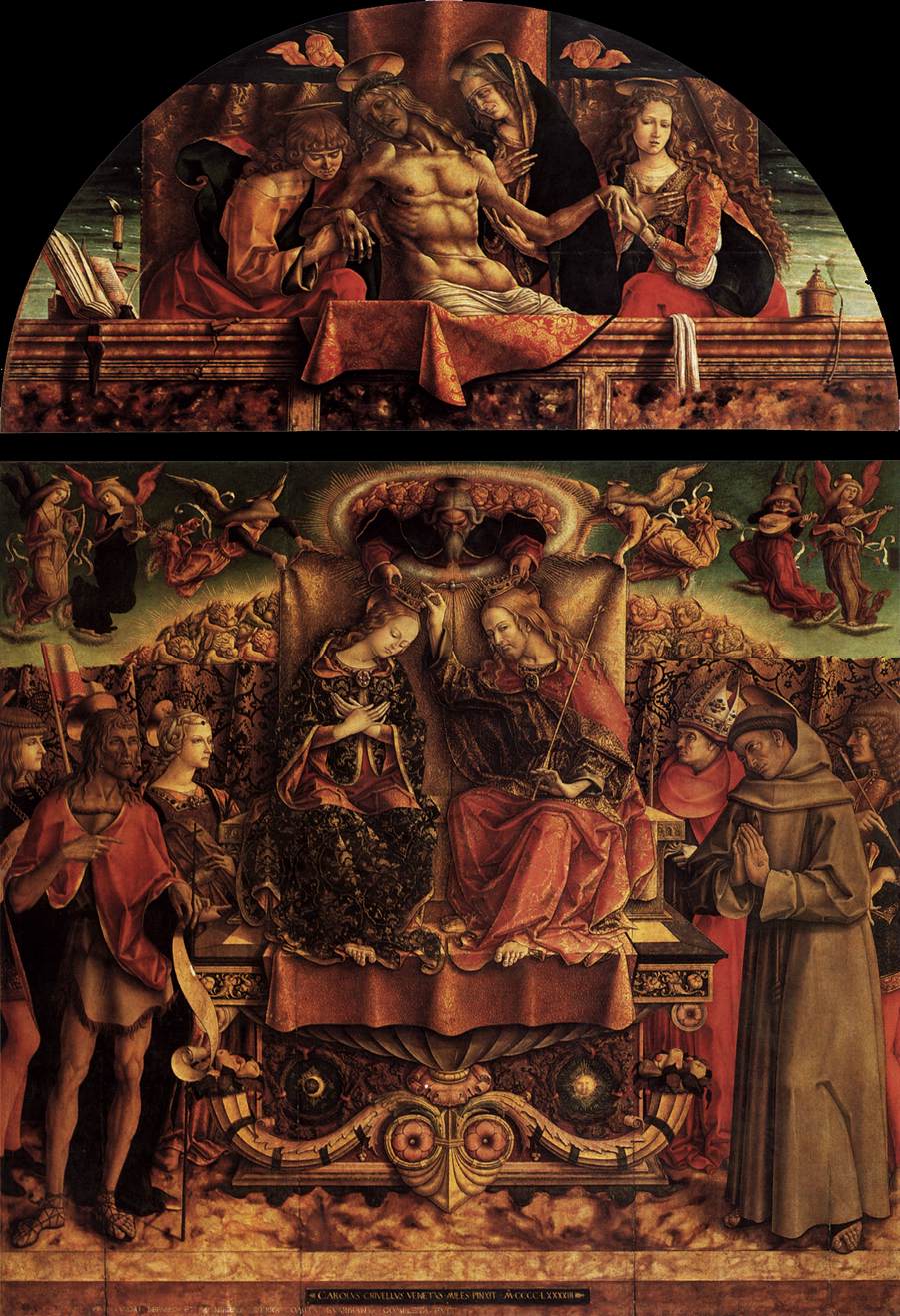Couronnement de la Vierge - Carlo Crivelli