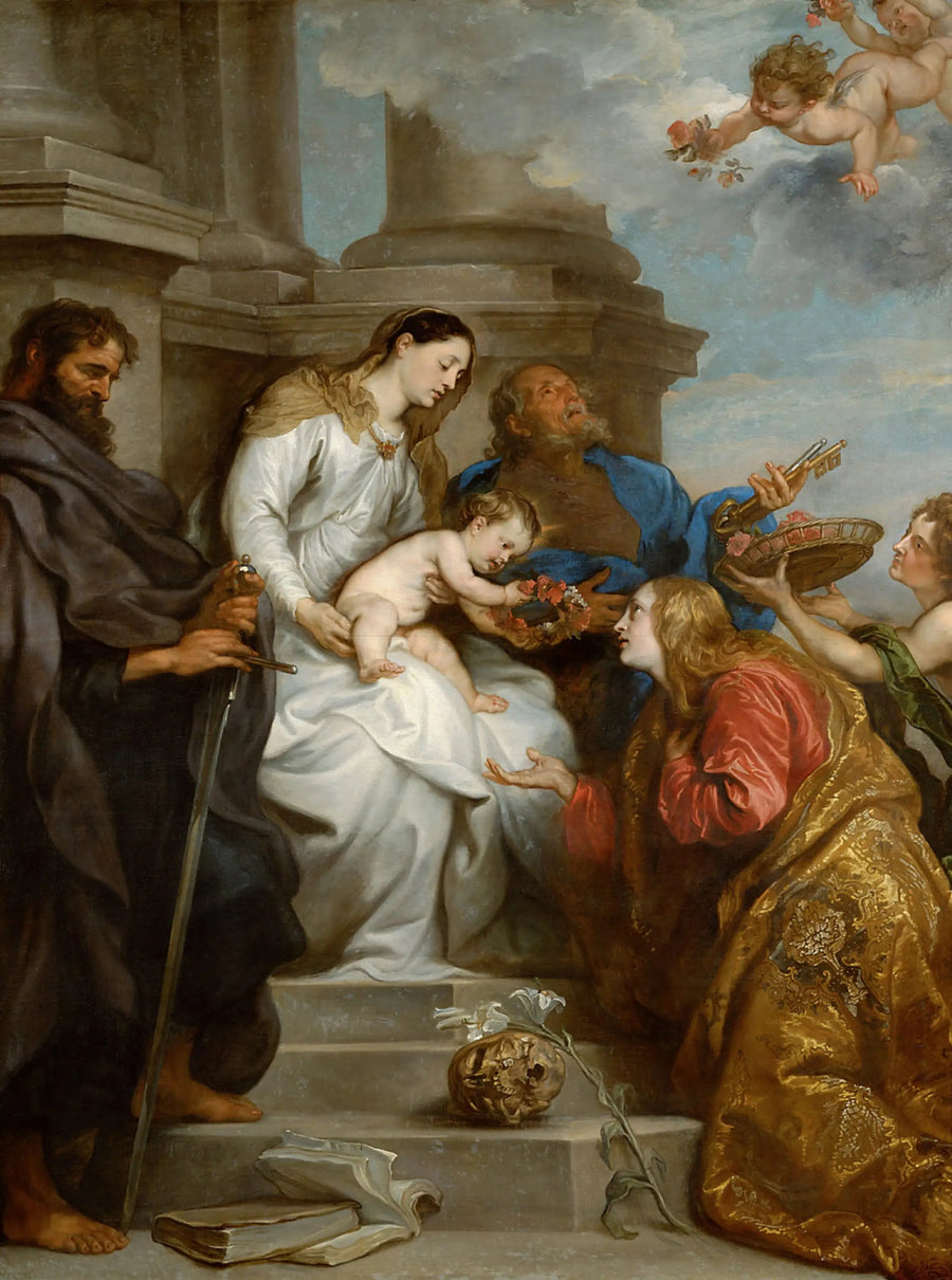 Azize Rosalie'nin Taç Giydirilişi - Antoine van Dyck