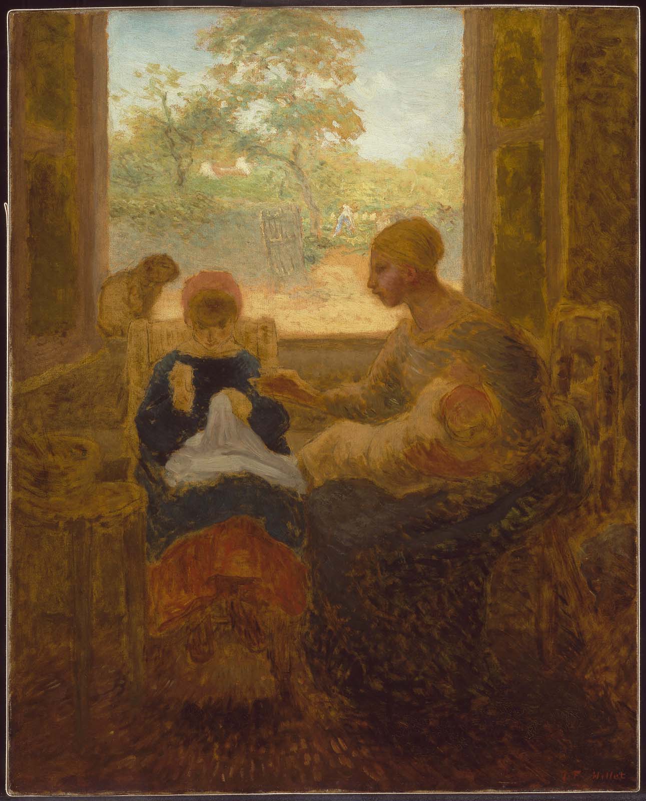 Cours de couture - Jean-François Millet