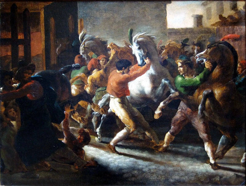 Roma'da Serbest At Yarışı - Théodore Géricault