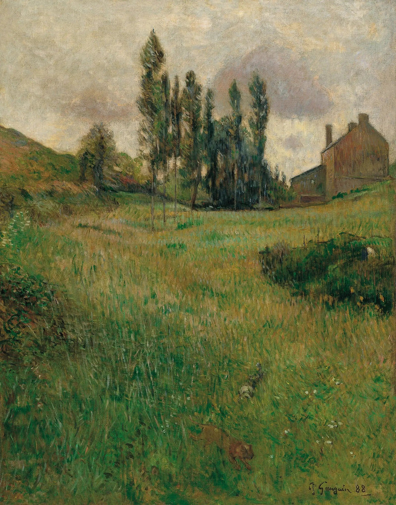 Çayırda Köpek Yarışı - Paul Gauguin