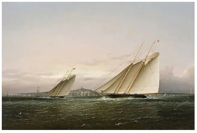 Boston Limanı'nda Yat Yarışı - James E. Buttersworth